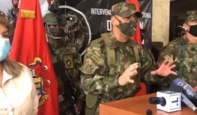 El general Eduardo Zapateiro, comandante del Ejército.