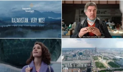 "Very nice! (Muy lindo!)", frase usada para promocionar Kazajistán.