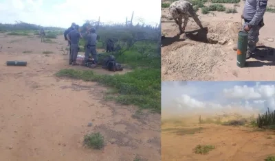 Momento de la destrucción de las pistas. 