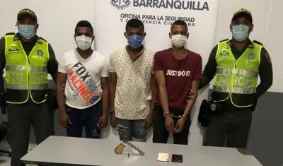 Pablo Julio Anaya, Robinson Manuel Peña Llenera y Deivis de la Cruz.