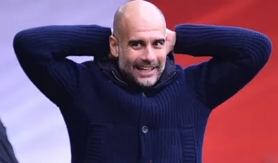 Pep Guardiola, técnico del Manchester City. 