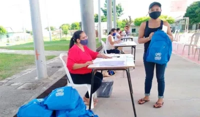 Entrega de los kits.