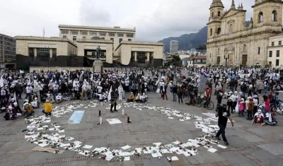Imagen este lunes de la Plaza de Bolívar.