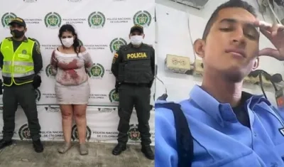 Leidis Yasmín Bautista Rubio y su pareja Niel Ewith Lambraño Pisciotti.