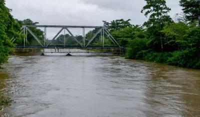 Río Fundación crecido.