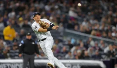 Giovanni Urshela, pelotero de los Yankees. 