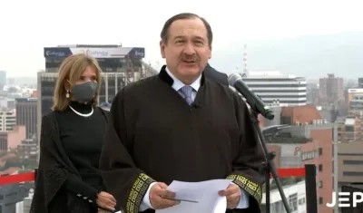 Presidente de la JEP, Eduardo Cifuentes Muñoz.