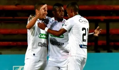 Jugadores del Once Caldas.