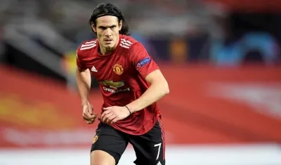 Edison Cavani, delantero uruguayo. 