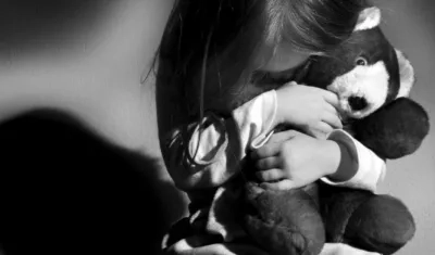 Ilustración de violencia sexual en niños.