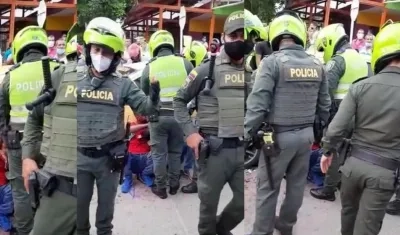 Policías protegieron a los antisociales.
