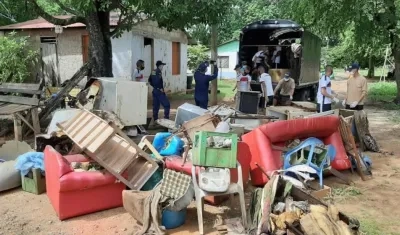 Estragos del huracán 'ETA' en San Andrés.