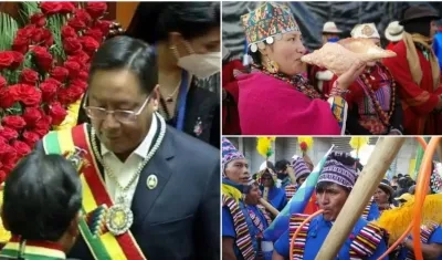 Luis Arce tomó posesión en la Presidencia de Bolivia por cinco años.