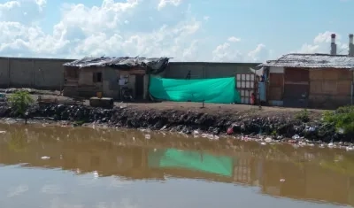 Lugar donde fue asesinado el hombre.