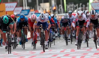 Ciclistas durante la Vuelta a España. 