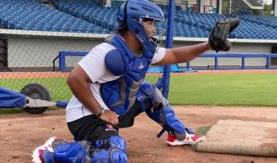 Jair Camargo, pelotero de Caimanes. 