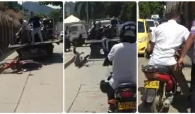 Imágenes del suceso.