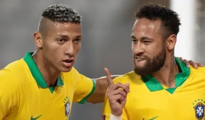 Richarlison y Neymar. 