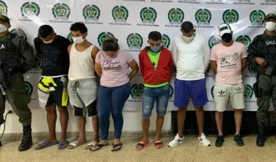 Las capturas fueron realizadas por el Gaula de la Policía. 