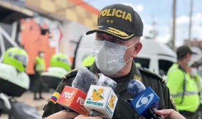 General Ricardo Alarcón, comandante de la Policía Metropolitana de Barranquilla.