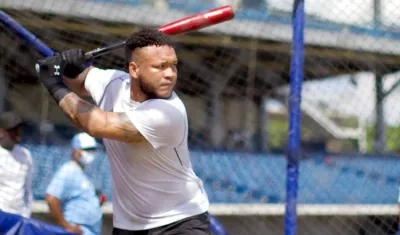 Harold Ramírez, pelotero de Caimanes. 