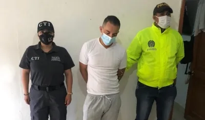 Jhon Espinosa Álvarez, alias "El Burro", capturado por el homicidio del líder social Jorge Solano Vega.