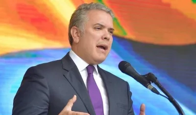 Iván Duque, presidente de Colombia.