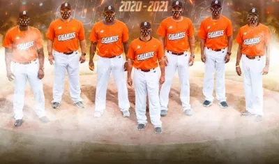 Staff de Gigantes de Barranquilla para la temporada. 