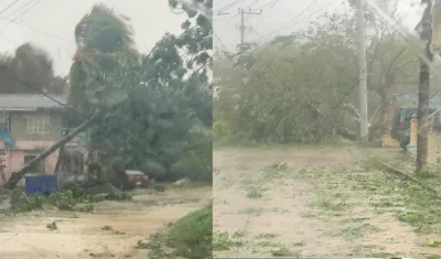 Imágenes de los daños provocados por Iota.