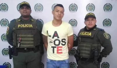 Osman Blanco Finamore cuando fue capturado en agosto del 2019.