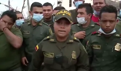 Los policías de la Isla de Providencia.