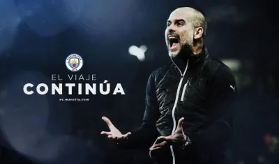 Anunció de la renovación de Pep Guardiola. 