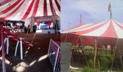 Imágenes del Circo del Sol de la familia Pérez.