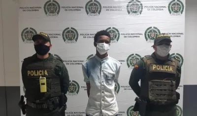 Marlon David Julio Payares fue capturado por la Policía en Cartagena. 