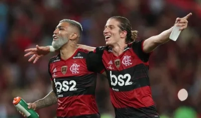 Gabigol y Luis Filipe. 