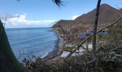 Imagen de la destrucción en la Isla de Providencia.