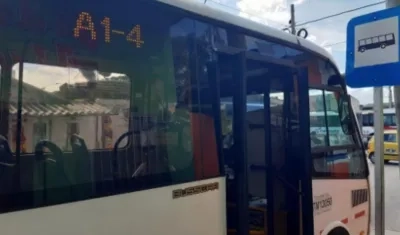 Ruta alimentadora A-14, en el barrio La Magdalena. 