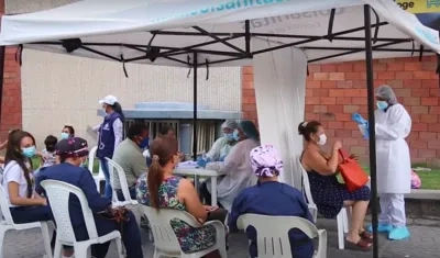 Imagen atención de Covid-19 en la ciudad.