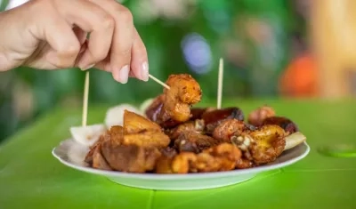 El delicioso y tradicional chicharrón baranoero.