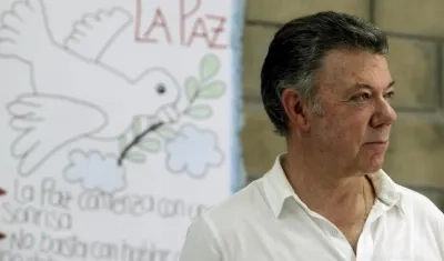 Juan Manuel Santos, expresidente y Nobel de Paz.