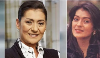 María Eugenia Parra, actriz fallecida. A la derecha cuando interpretó La Pantera.