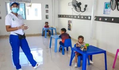 En el CDI de El Ferry inició plan piloto con niños.