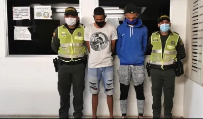 Los capturados tras el ataque en Soledad.