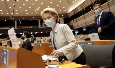 La presidenta de CE, Ursula von der Leyen.