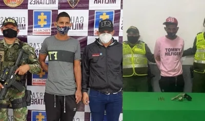 Bladimir Pérez Valle cuando fue capturado por extorsión y cuando lo privaron de su libertad por hurto. 