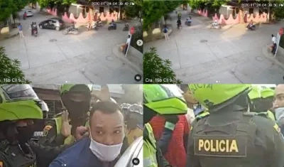 Imágenes del suceso.