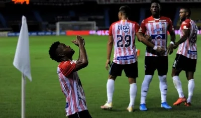 Miguel Ángel Borja, goleador de Junior. 
