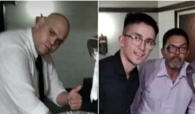 Las fotos que se tomaron los tres empleados.