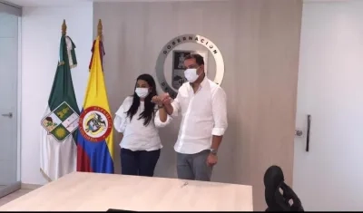 Mabel Moscote Moscote, asumiendo como Gerente de Telecaribe.