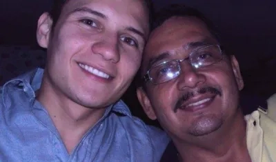 Gerardo Reyes con su hijo quien lleva su mismo nombre. 